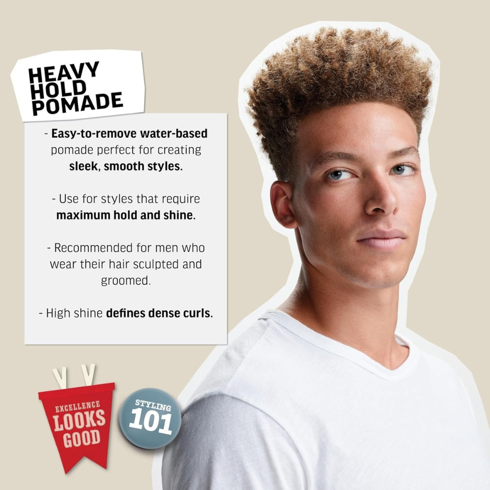 Pommade "Heavy Hold Pomade" - Tenue très forte et brillance élevé (85g/3.0oz)