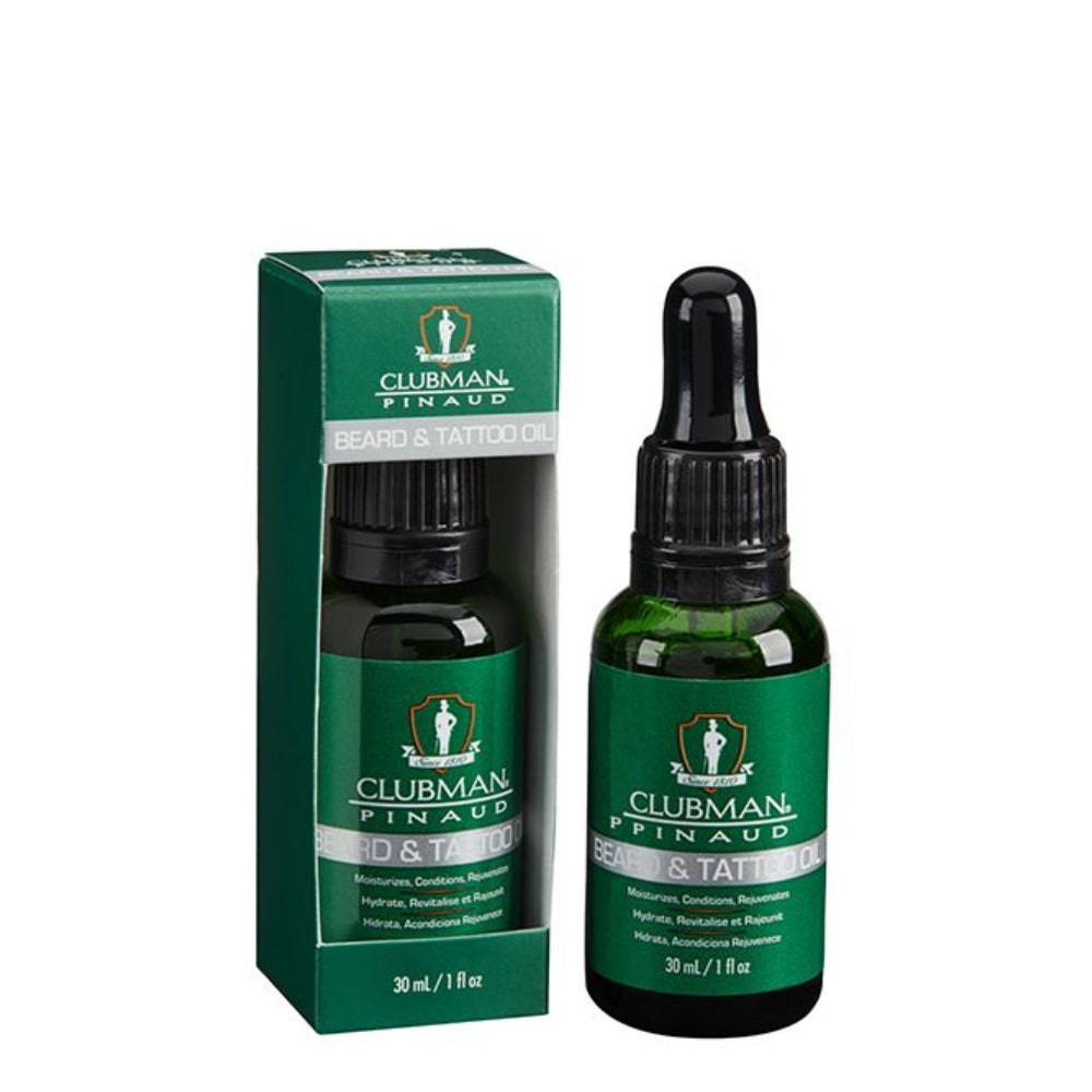 Huile à barbe et tatouage - Hydrate, revitalise et rajeunit (30ml/1.0oz)