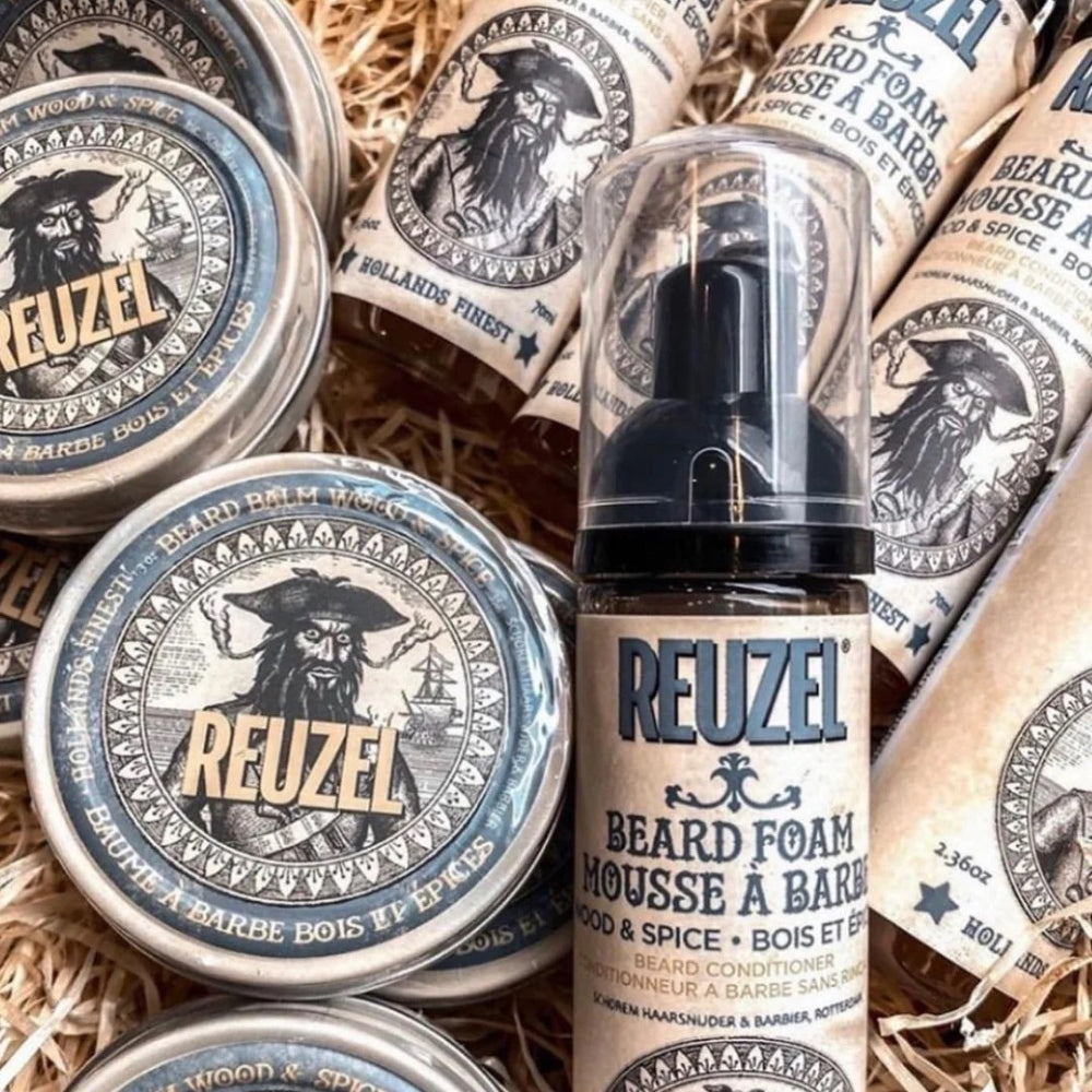 Revitalisant en mousse pour la barbe sans rinçage "Beard Foam" - Bois et épices (70ml/2.36oz)