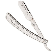 SRX Straight blade barber razor with clip system - Stainless Steel