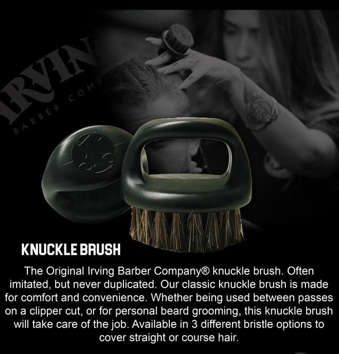 Brosse en poils de cheval "Soft Knuckle Horse Hair Brush" résistance douce