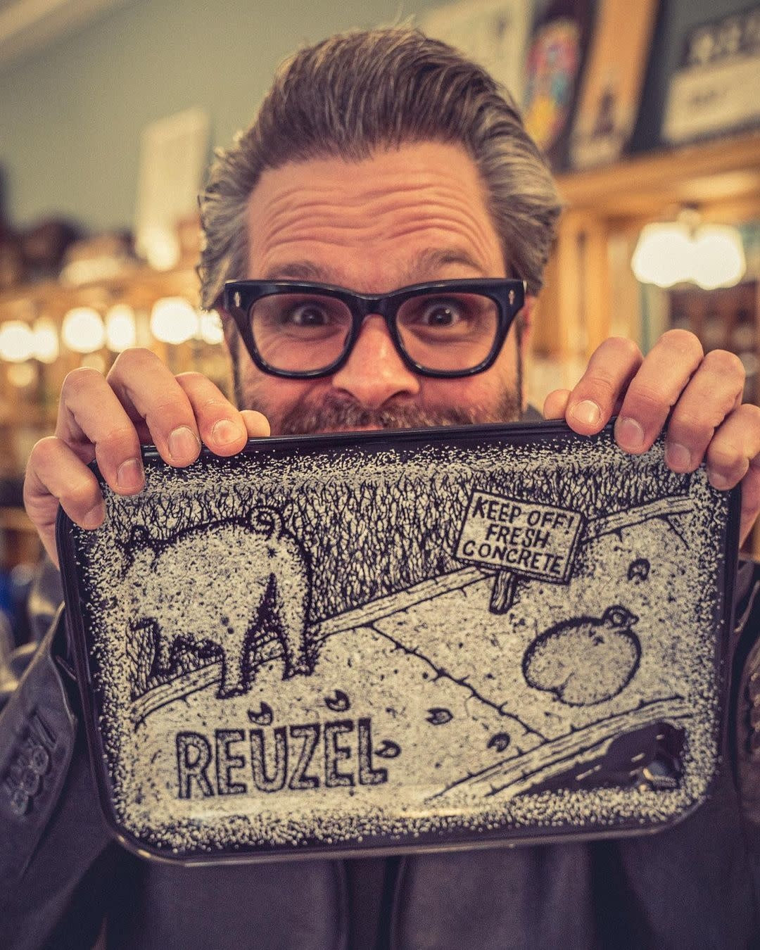 Plateau "Keep of fresh Concrete Tray" (32cm/12" x 22cm/8.6")