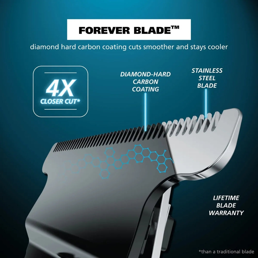 Tondeuse sans fil "Pro Series High Visibility Trimmer" avec 3 têtes interchangeables et 8 guides de coupe - Noir