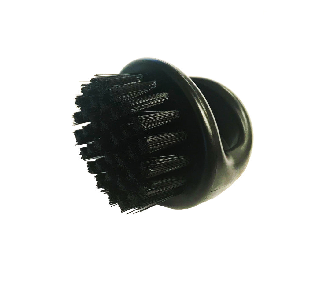 Irving Barber Company - Brosse à poils synthétiques "Black Synthetic Bristle Brush" résistance ferme - Pour les cheveux plus épais