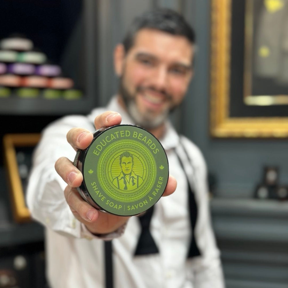 Educated Beards - Savon à raser "Smoke and Moss" (114g/4.0oz)