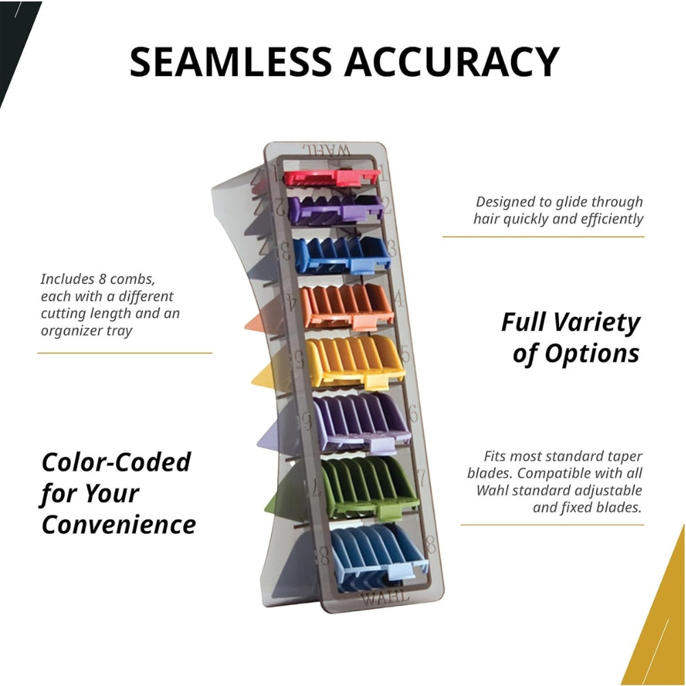 Ensemble de 8 guide de coupe en nylon de couleurs #53152