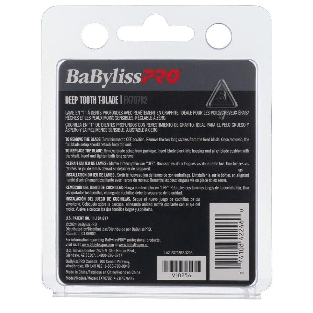 Lame de rechange pour tondeuse FX787 Lame en T à dents profondes de 2mm FX707B2 Graphite - Noir