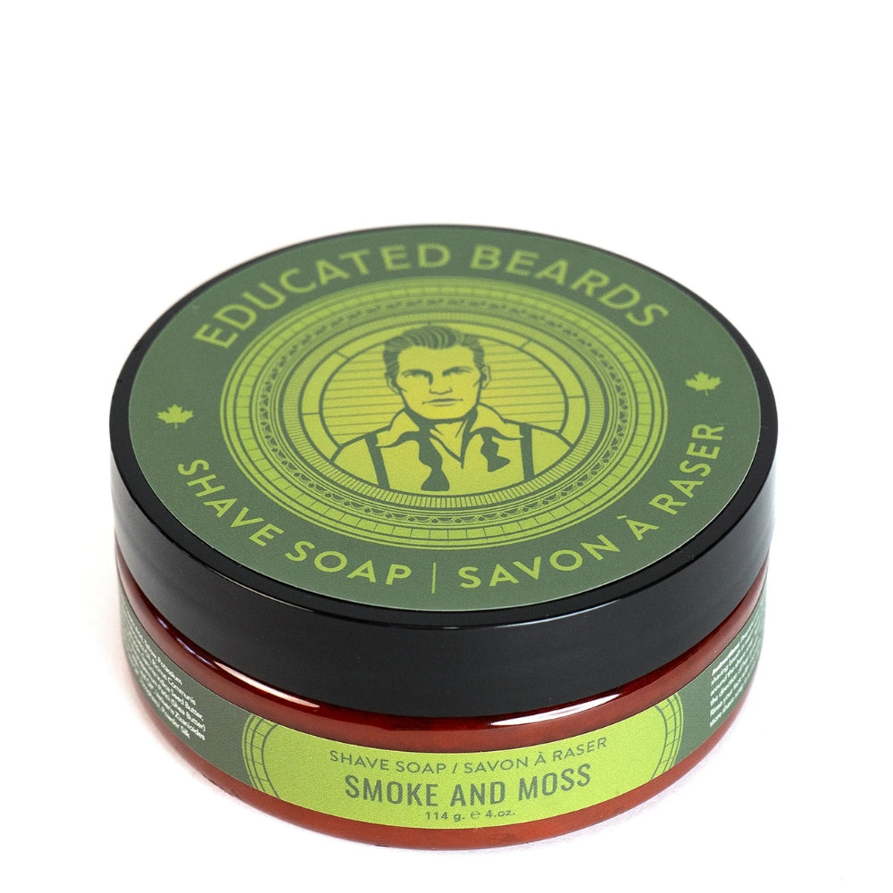 Educated Beards - Savon à raser "Smoke and Moss" (114g/4.0oz)