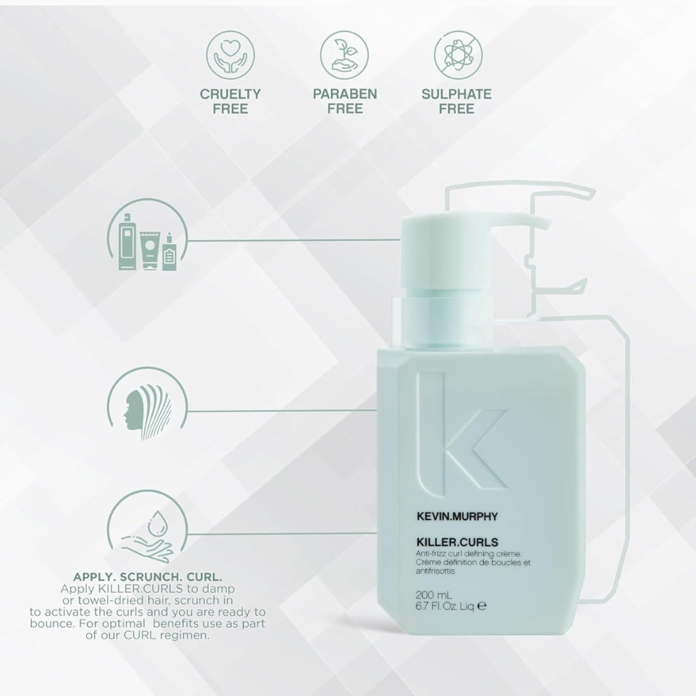 Crème définition de boucles et anti-frisottis KILLER.CURLS - Pour les cheveux bouclés et crépus (200ml/6.7oz)