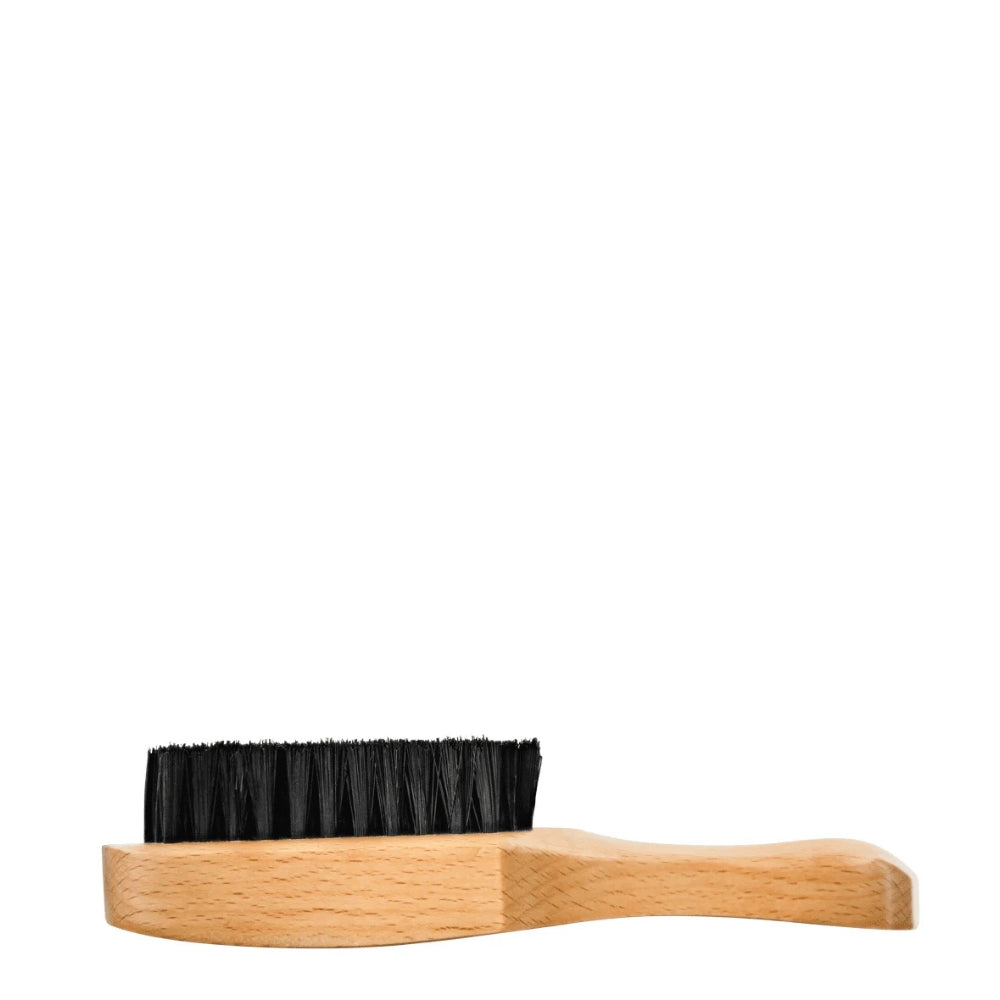 Brosse de barbier en poils synthétique "Barber Brush" - Bois naturel
