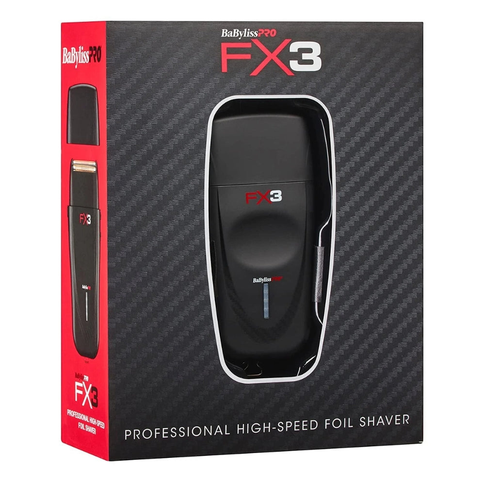 BaByliss PRO - Rasoir sans fil à double lames haute vitesse "FXX3SB" avec moteur Ferrari de 3e génération - Noir