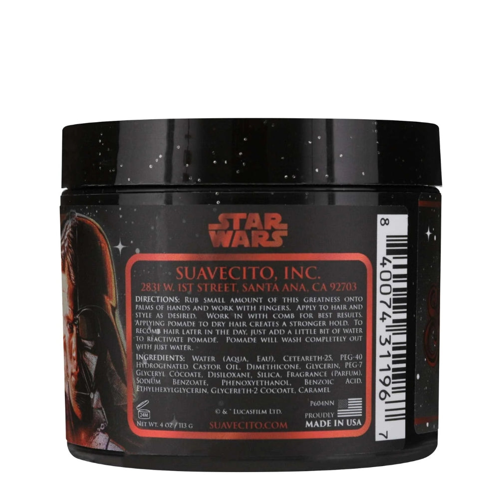 Suavecito X Star Wars - Pommade "Original Hold" Édition Anakin Skywalker Dark Side - Tenue et brillance moyenne (113ml/4.0oz)