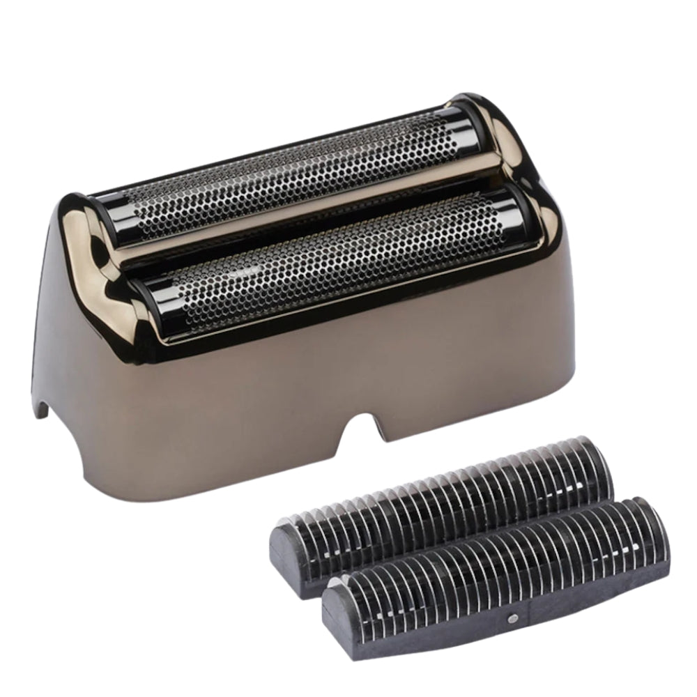 Tête et système de coupe de rechange FXLRF2 pour les rasoir à double grille "UVFoil" - Titanium noir