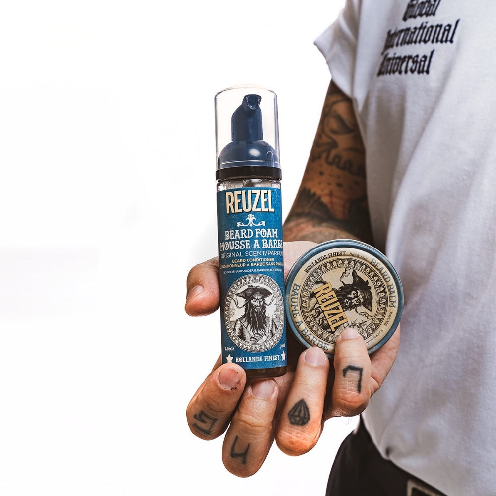 Revitalisant en mousse pour la barbe sans rinçage "Beard Foam" - Original (70ml/2.36oz)