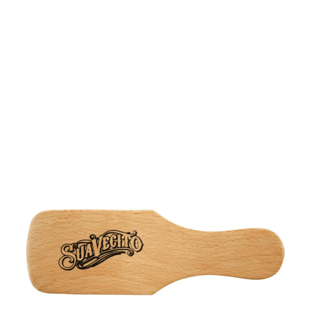 Brosse de barbier en poils synthétique "Barber Brush" - Bois naturel