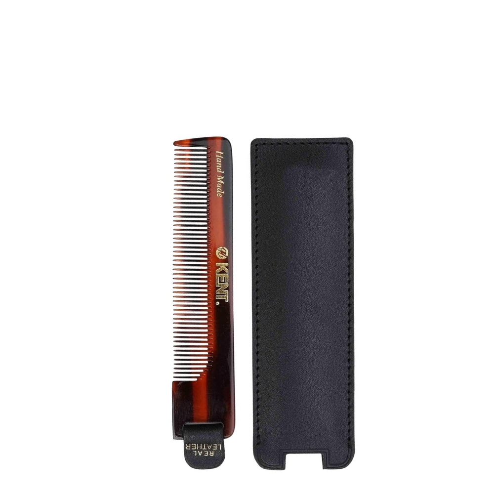 Nu 22 Case Fine Tooth With Leather Tab & Case (120mm/4.7")