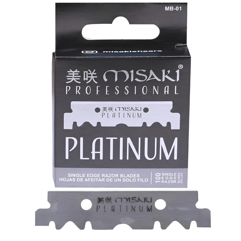 Platinum Single Edge Razor Blades for Barber Razors (100 blades)