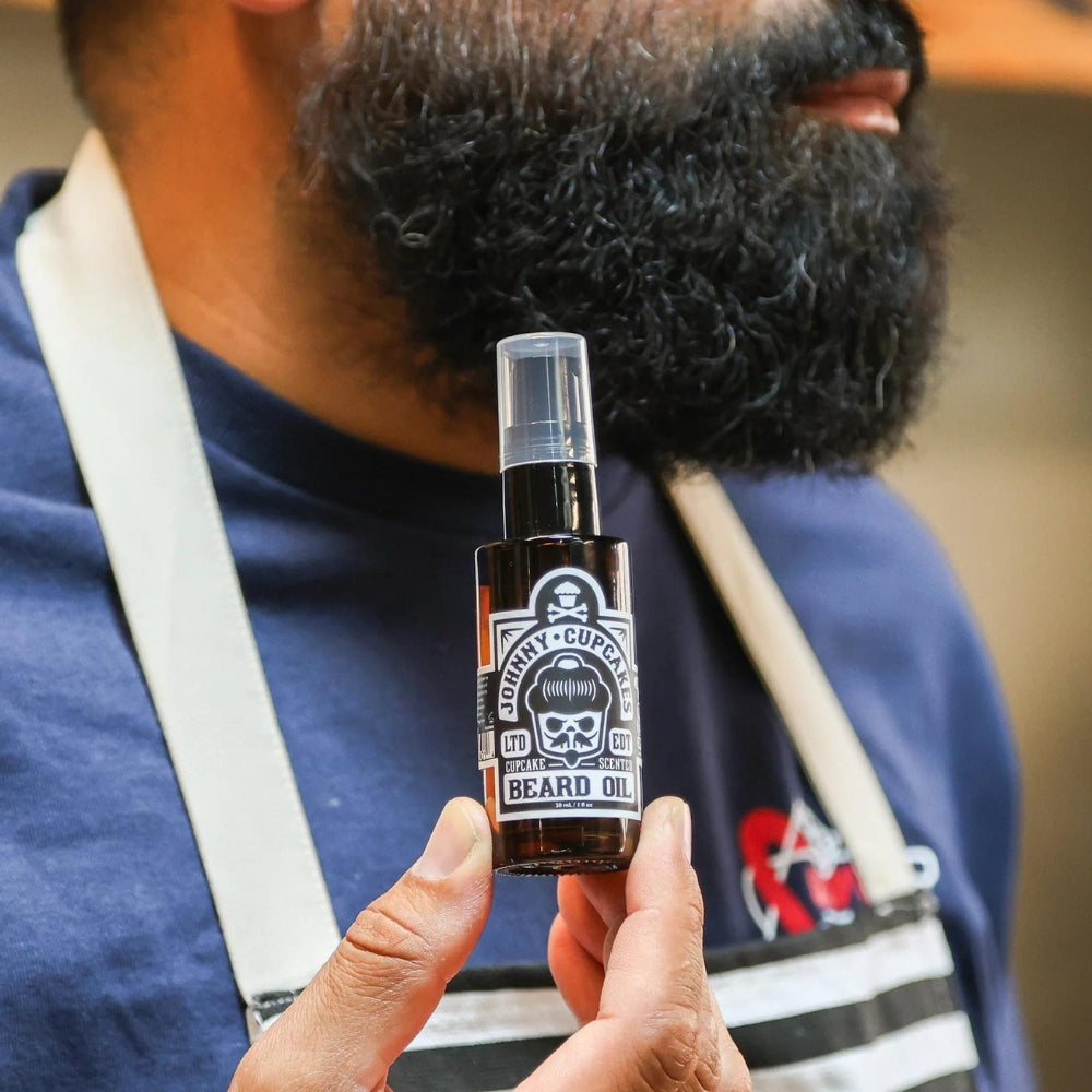 Suavecito X Johnny Cupcakes - Huile à barbe "Premium Blends Beard Oil" Édition "Vanilla Cupcake Scent" (30ml/1.0oz)