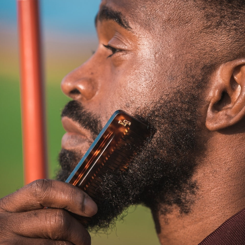 Peigne à barbe en acétate de cellulose (12.7cm/5.5")