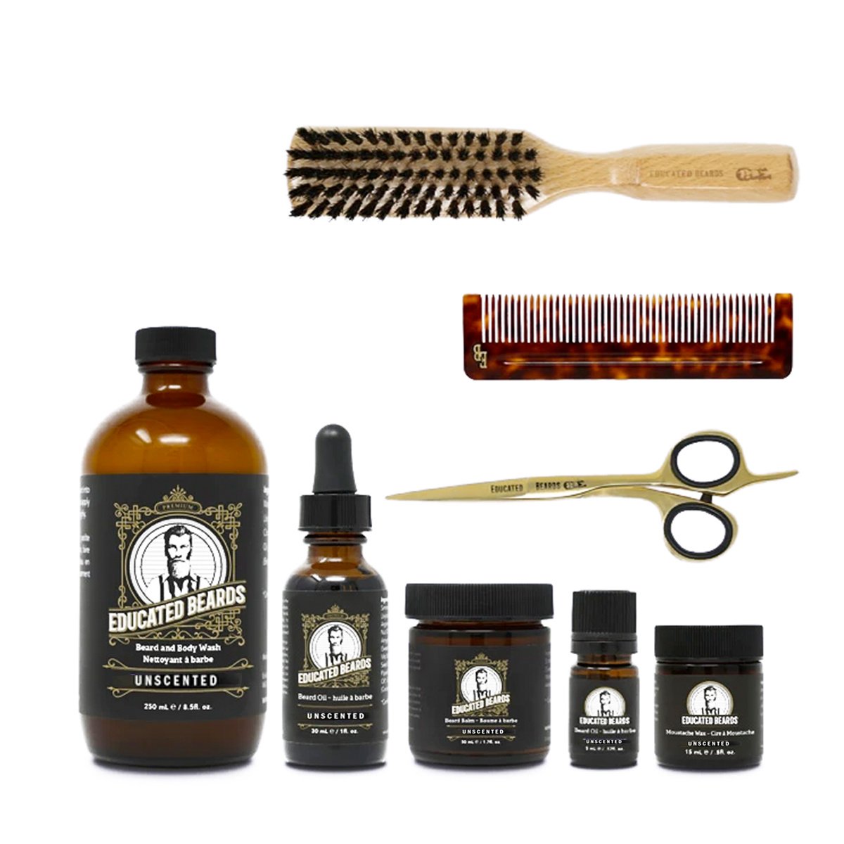 Ensemble de toilettage "Unscented A Book of Beard"