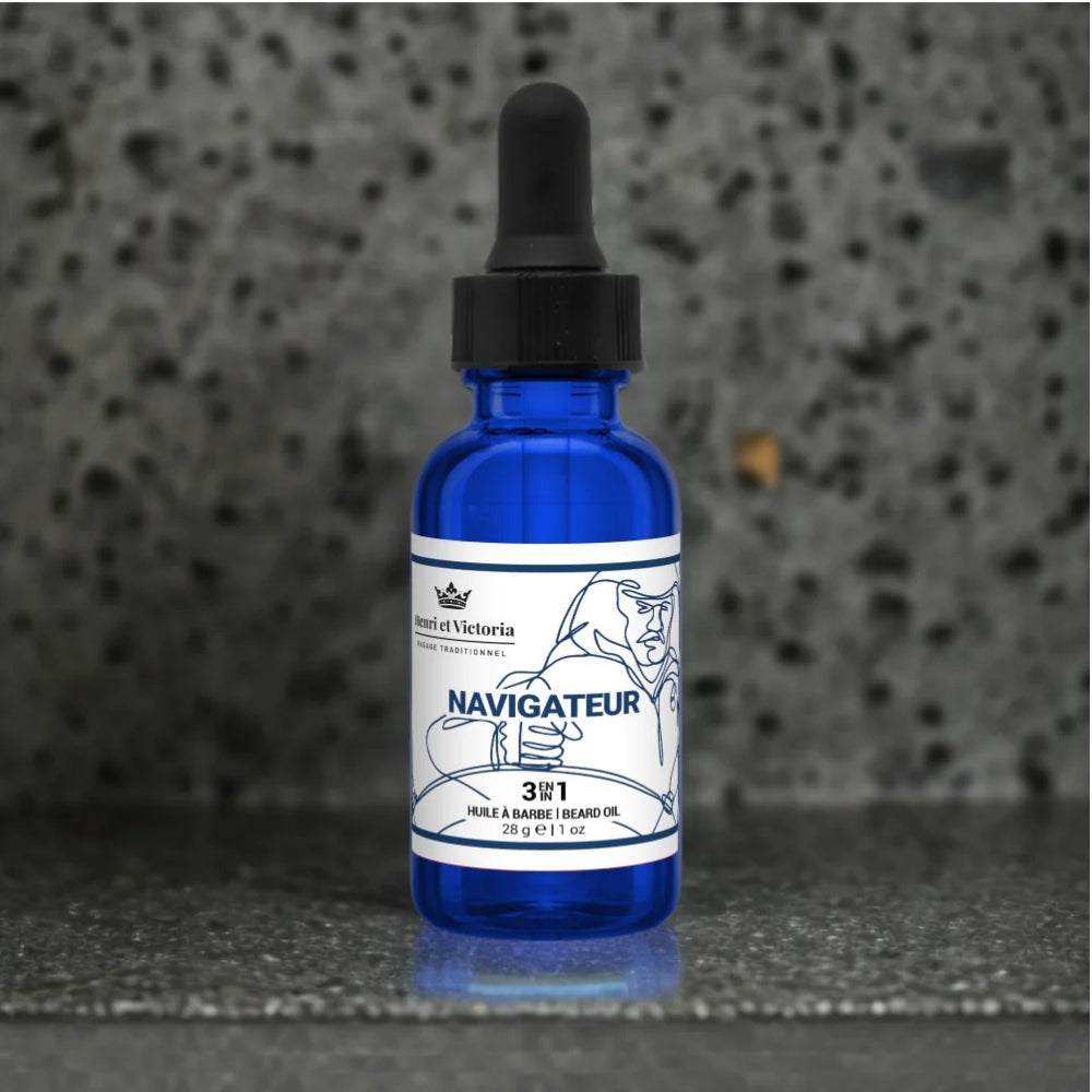 Huile à barbe 3 en 1 "Navigateur" (28g/1.0oz)