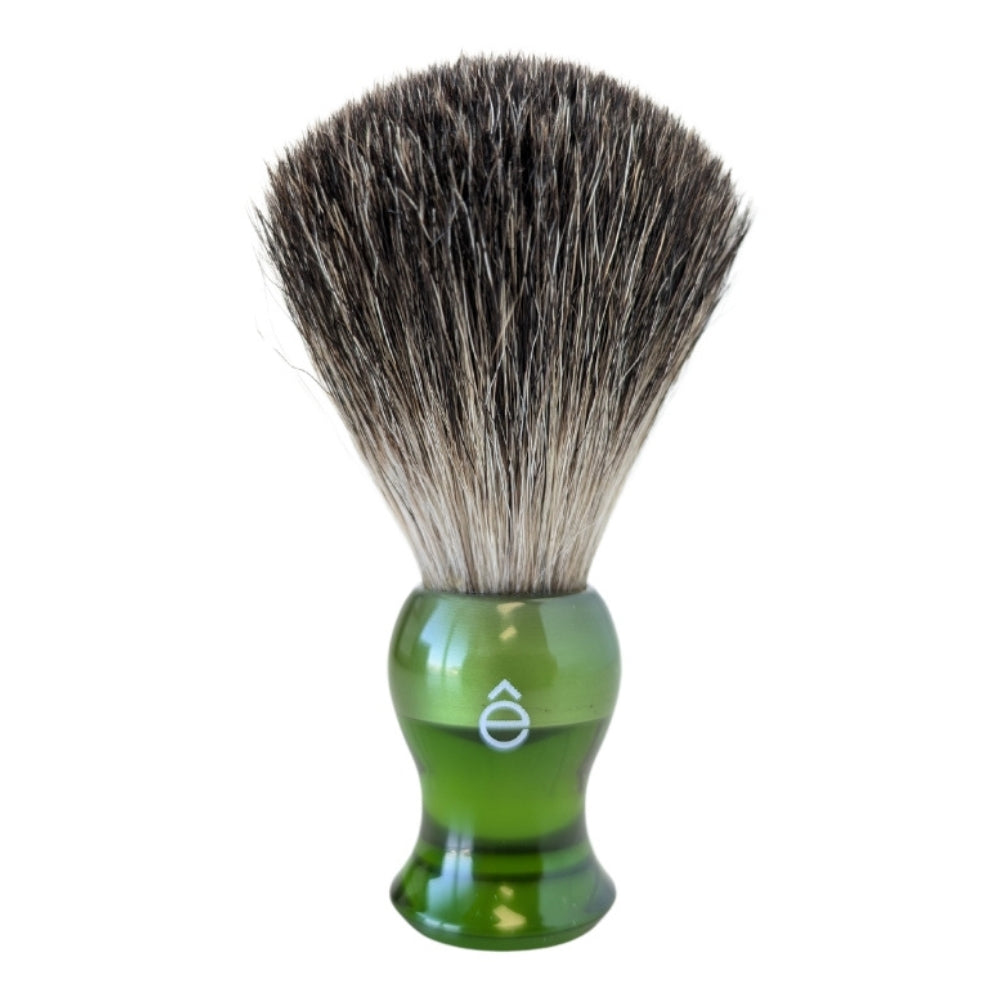 Blaireau "Pure Badger" 100% en poils de blaireau - Medium (23mm/0.90") - Vert translucide