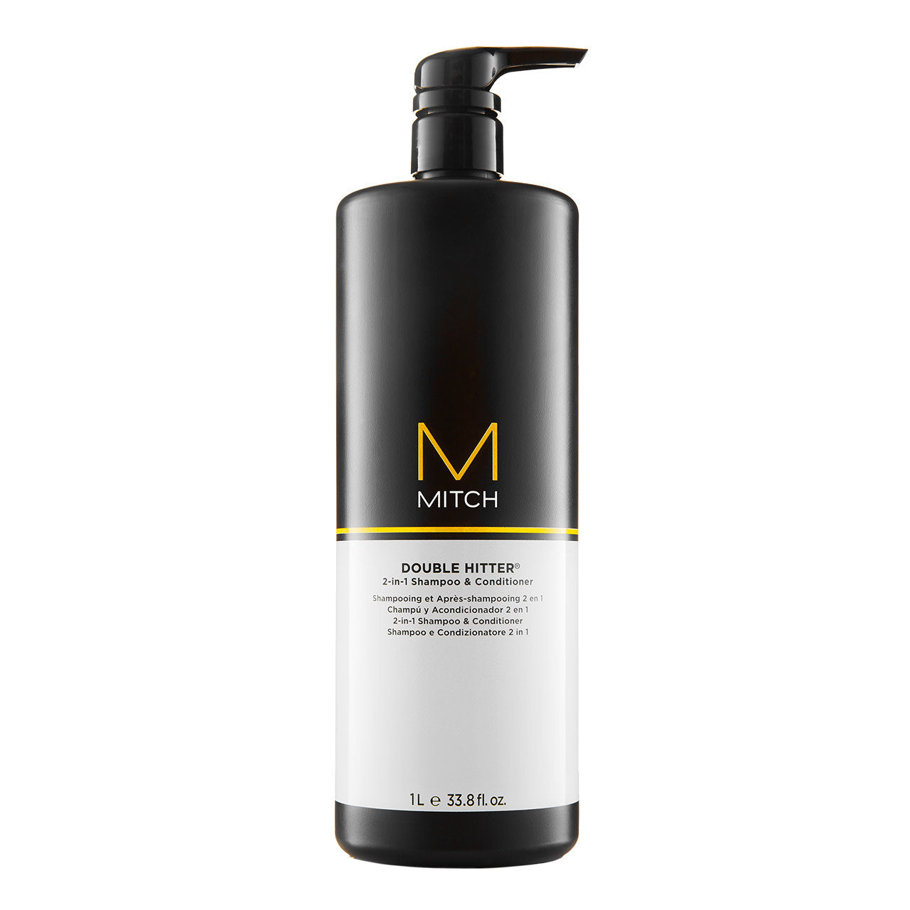 Shampoing revitalisant 2 en 1 "Double Hitter" - Nettoie et revitalise en un seul geste (1000ml/33.8oz)
