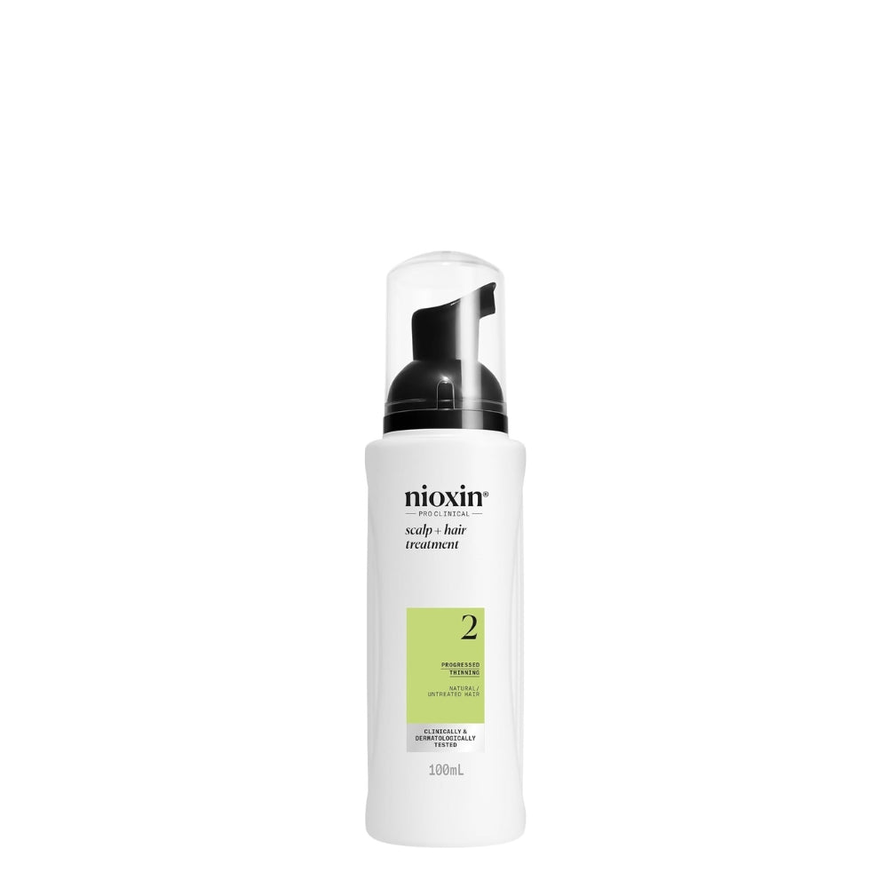 NIOXIN - Traitement épaississant sans rinçage cheveux + cuir chevelu Système 2 - Pour cheveux naturels avec chute avancée