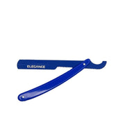 Elegance By Sadapack - Rasoir de barbier à glissière Turque "Shavette" - Bleu