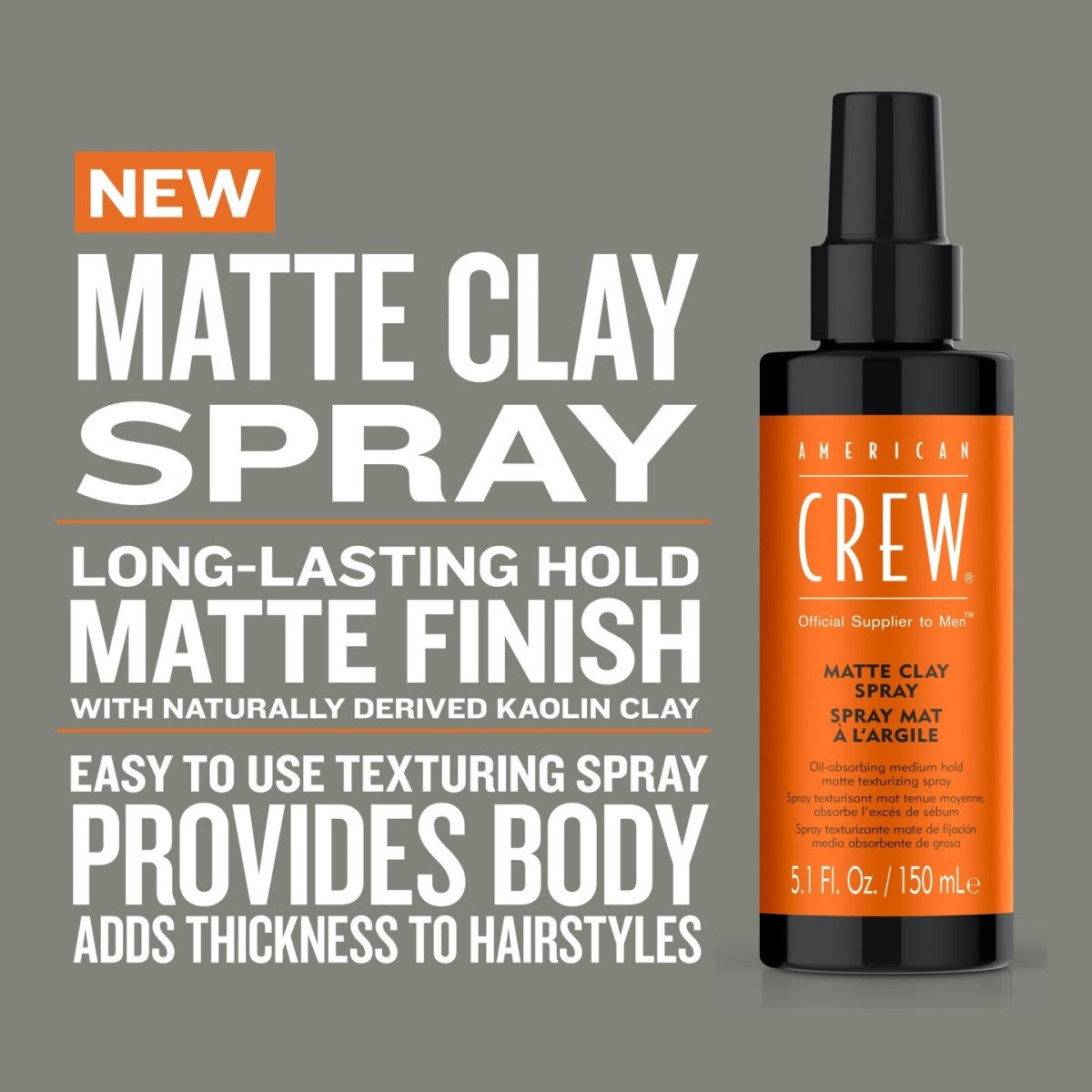 Matte Clay Spray - Workable medium hold with matte finish (150ml/5.1oz)