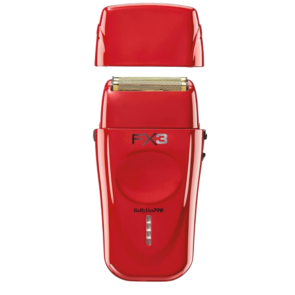 Rasoir sans fil à double lames haute vitesse "FXX3S" avec moteur Ferrari de 3e génération - Rouge