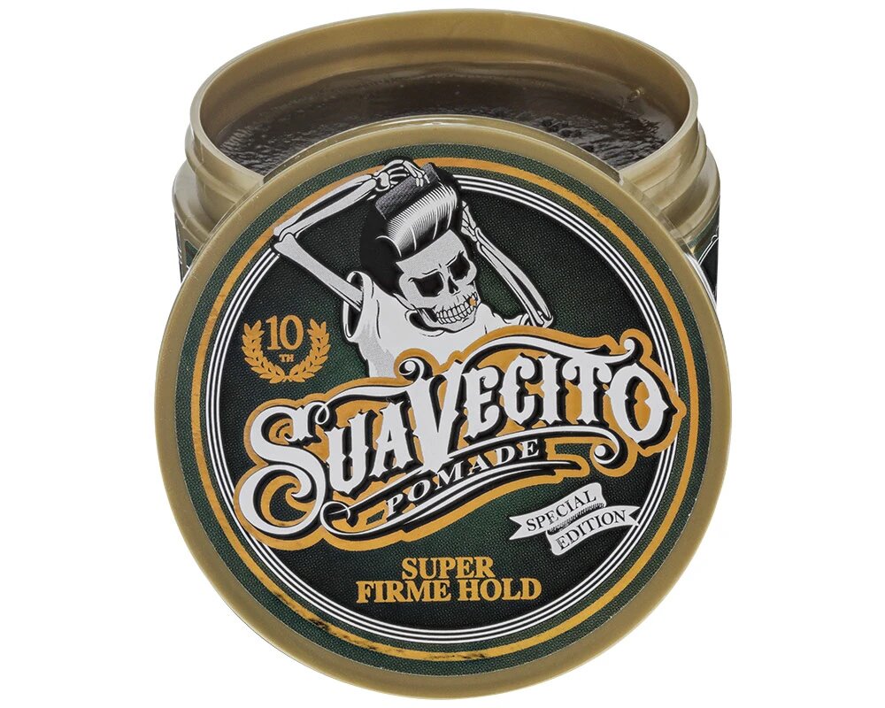 Super Firme Hold Pomade 10th Anniversary - Super strong hold medium shine (118,3/4,0oz)