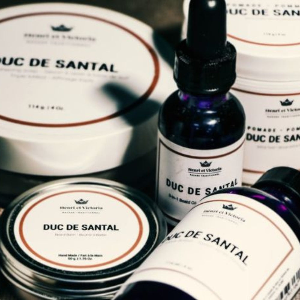 Huile à barbe 3 en 1 "Duc de Santal" (28g/1.0oz)