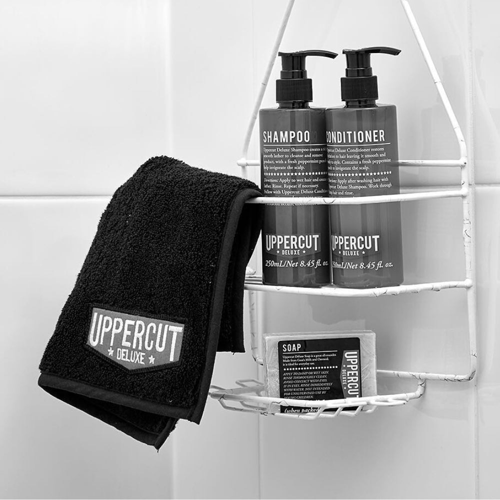 Serviette à main et de cou - Noir (23.5cm/9.25" X 59cm/23")