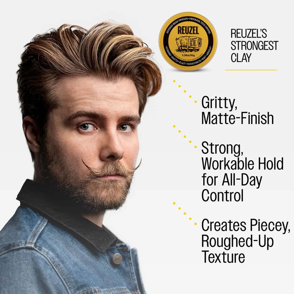 Severed Head Clay Pomade - Strong Hold Matte Finish (95.8g/3.38oz)