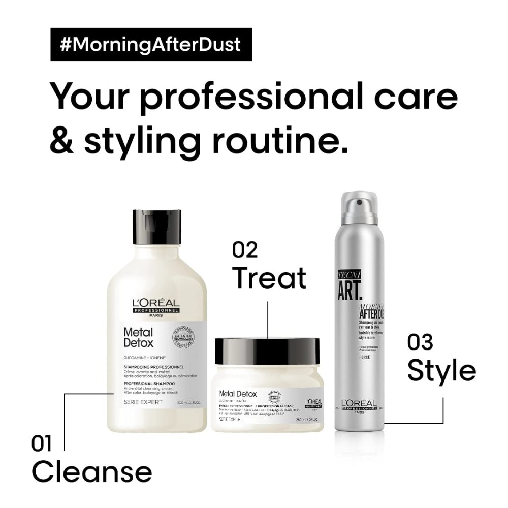 Shampoing sec invisible raviveur de style "Tecni.Art Morning After Dust" - Pour tous les types de cheveux (200ml/6.76oz)