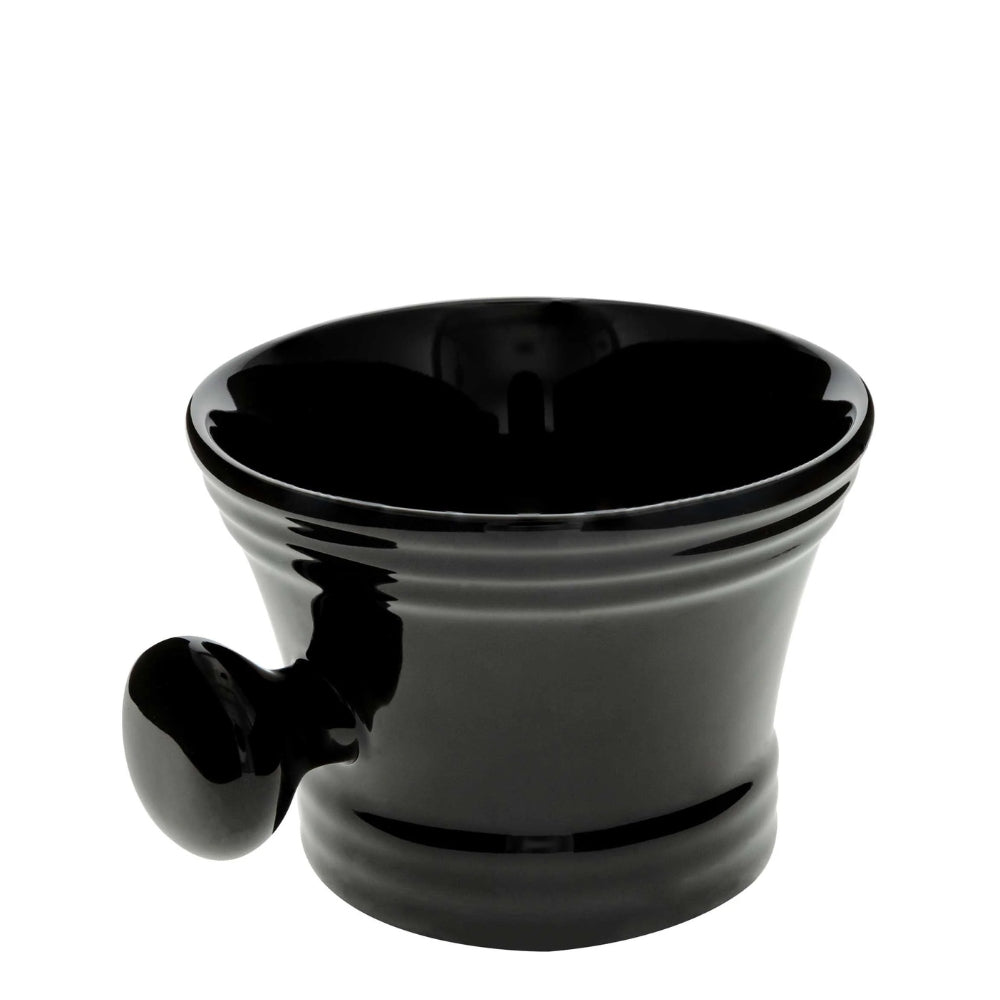 Tasse de rasage, bol de céramique classique - Noir