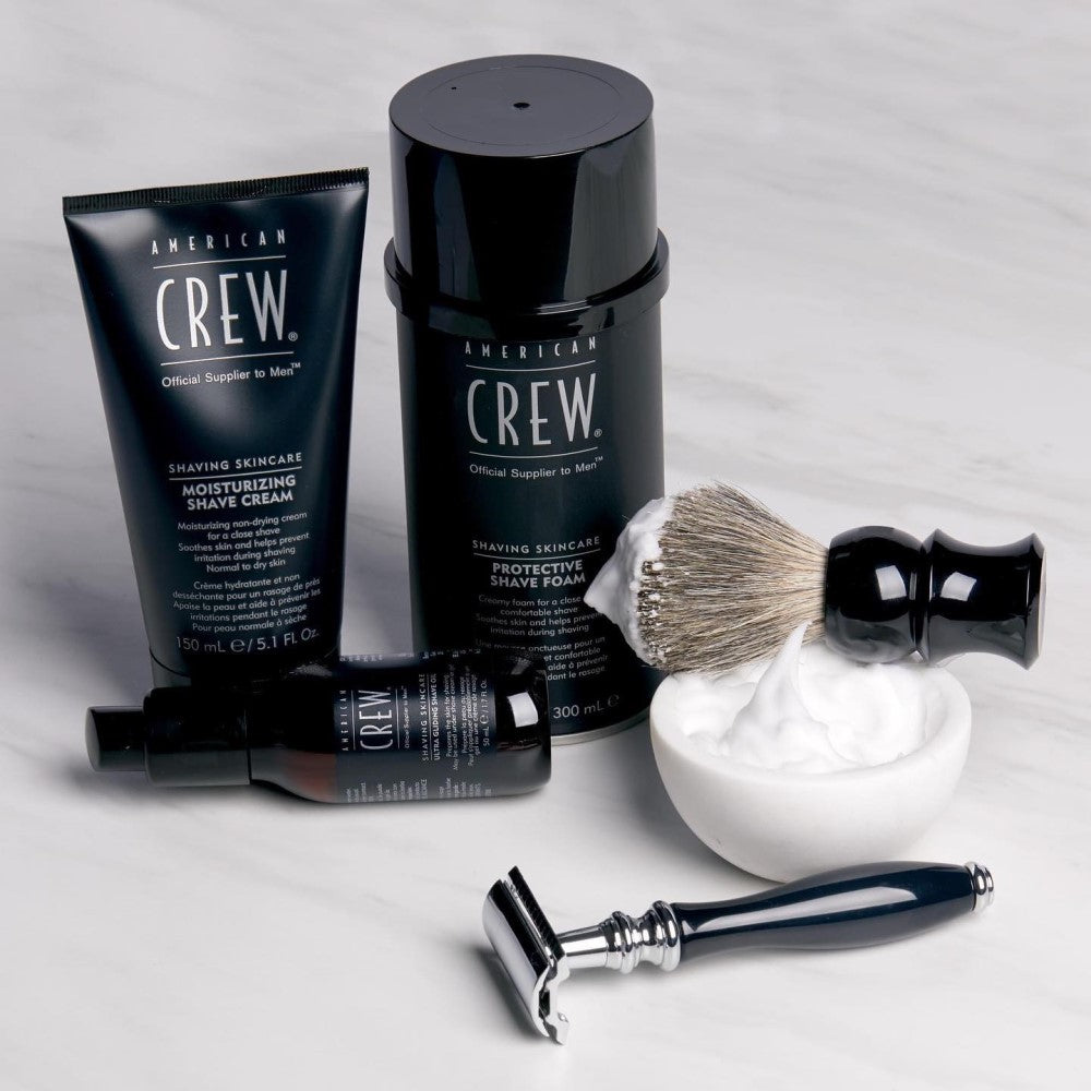American Crew - Huile de rasage ultra glissante "Shaving Skincare" prépare la peau au rasage s'utilise sous un gel ou une crème de rasage (50ml/1.7oz)