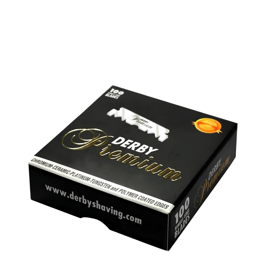 Derby Premium Single Edge Blades for Barber Razors (100 Blades)