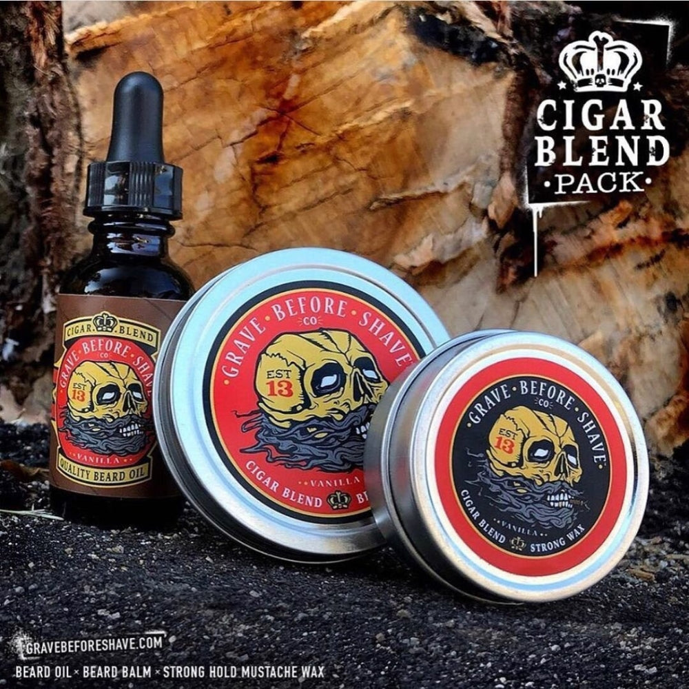 Cire à moustache "G.B.S Cigar Blend" - Tenue forte (30ml/1.0oz)