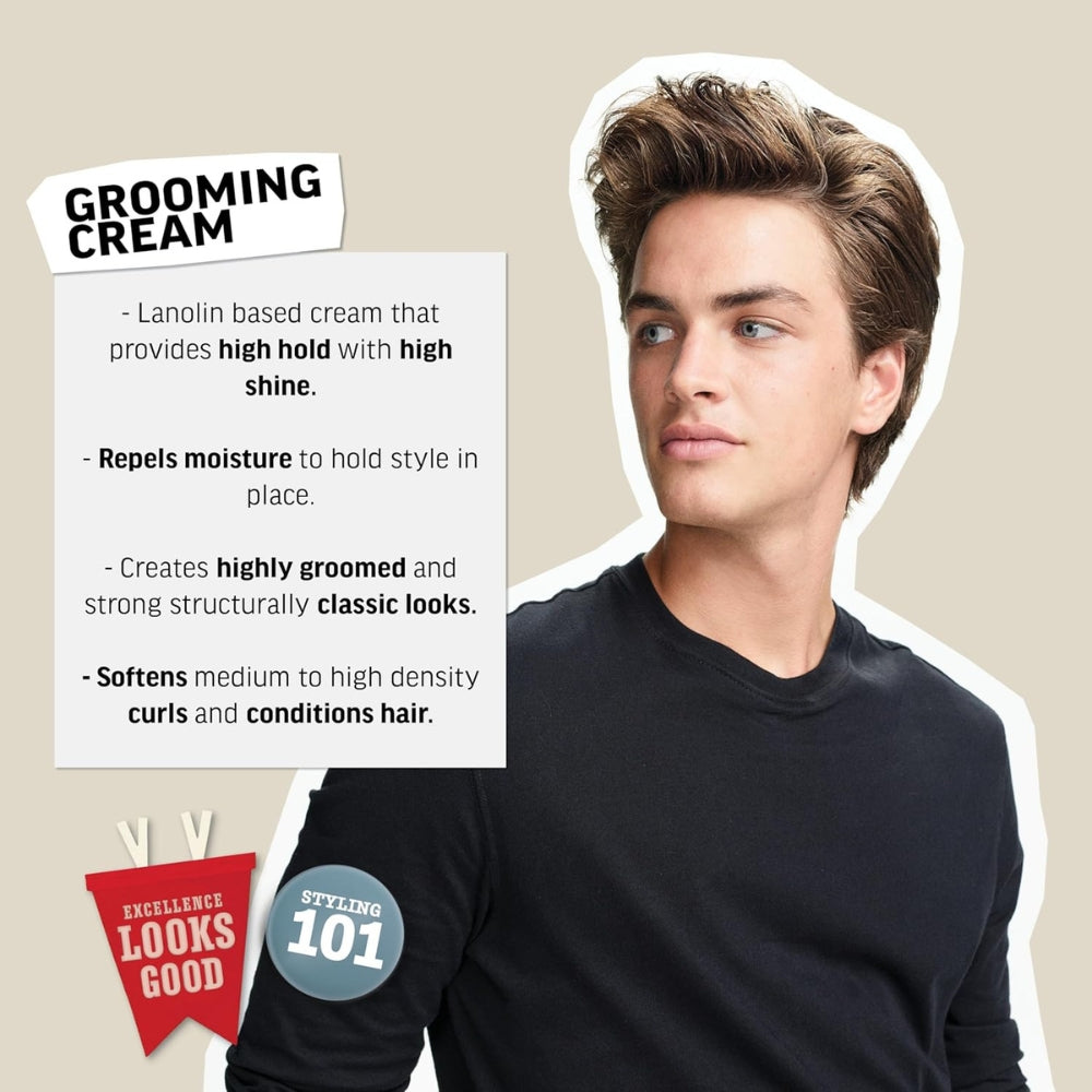Crème coiffante "Grooming Cream" - Tenue forte et brillance élevé (85g/3.0oz)