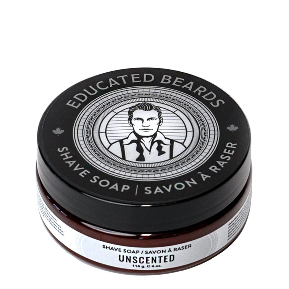 Educated Beards - Savon à raser "Unscented" (114g/4.0oz)