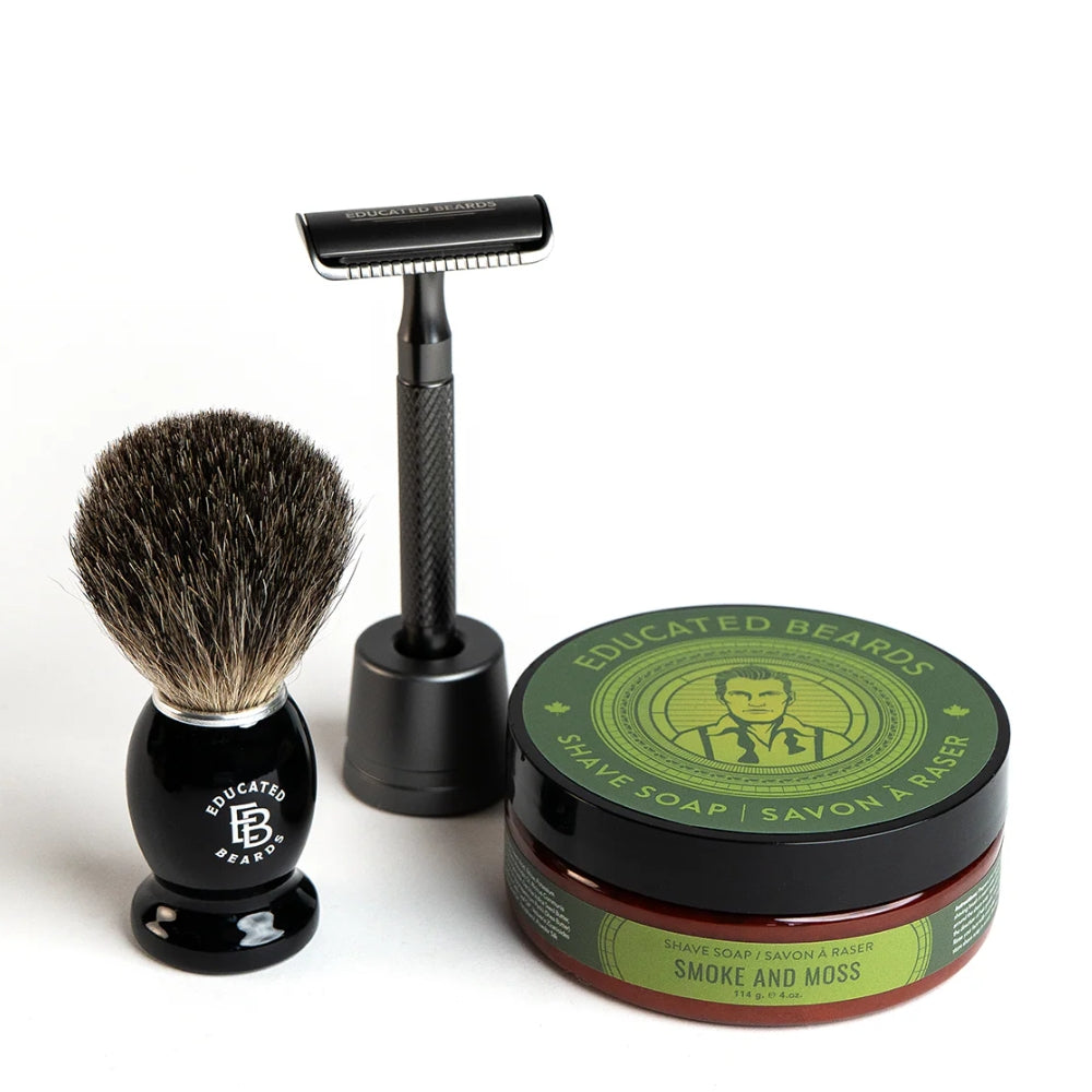 Ensemble de rasage "Smoke & Moss Shave Kit" - 5 Pièces