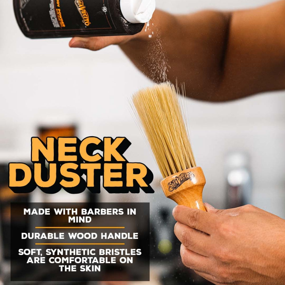 Brosse de coup avec poils synthétique "Neck Duster"