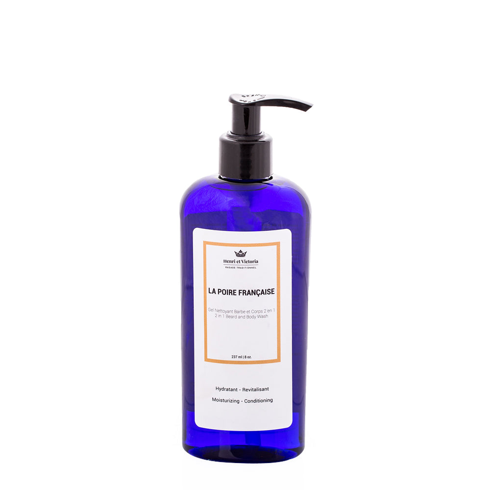 Gel nettoyant 2 en 1 barbe et corps La Poire Française (228g/8.0oz)