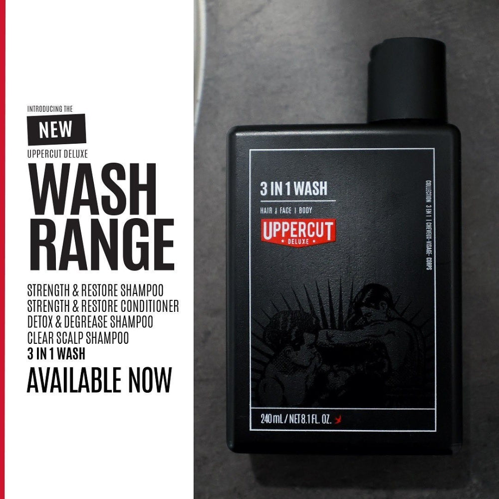 Uppercut Deluxe - Duo pommade matte et nettoyant 3 en 1 "Matte & 3 In 1" (100g/3.5oz, 240ml/8.1oz)