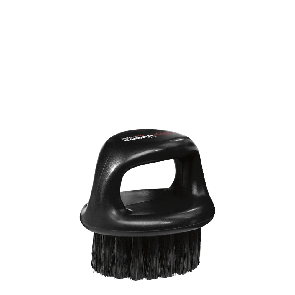 Brosse à anse pour dégradée "Barberology Fade Knuckle" avec poils en nylon fermes - Noir