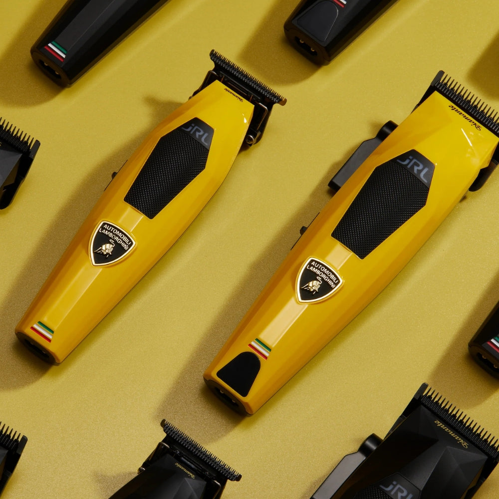 X Lamborghini - Duo tondeuse et tondeuse de finition sans fil "Diamante Collection" - Jaune