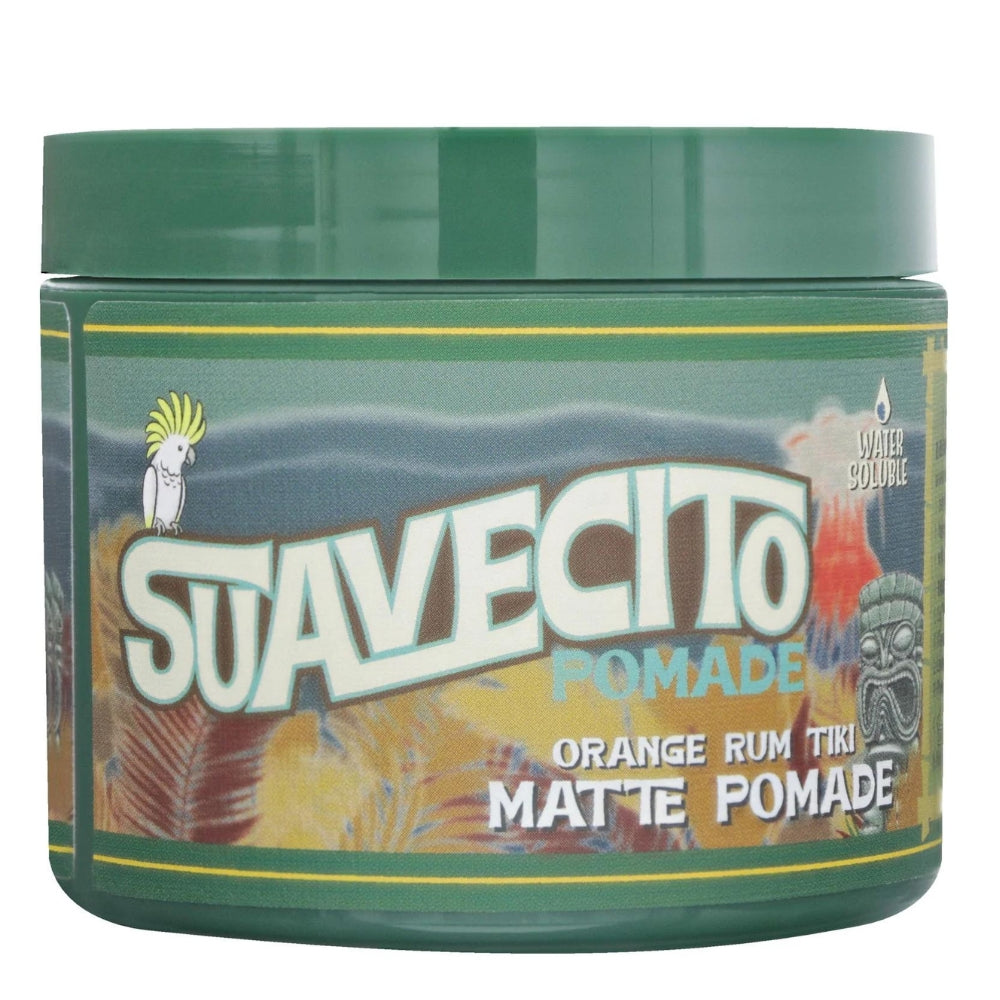 Pommade d'argile "Matte Pomade" - Édition "Orange Rum Tiki" - Tenue moyenne, fini mat (113ml/4.0oz)