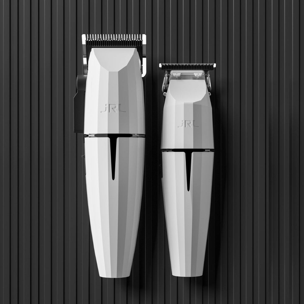 JRL Professional - Cordless Clipper with Lithium-Ion Battery "ONYX GHOST FF 2020C-BW Clipper" - White